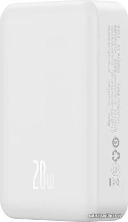 Портативные зарядные устройства Baseus Magnetic Mini Wireless Fast Charge Power Bank 20W 20000mAh (белый) [PPCX150002, 6932172628796]