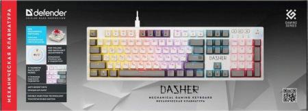 Клавиатуры Defender Dasher GK-472 (белый/серый) [45472, 4714033454728]
