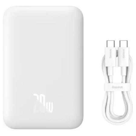 Портативные зарядные устройства Baseus Magnetic Wireless PPCX020002 6000mAh (белый) [PPCX020002]