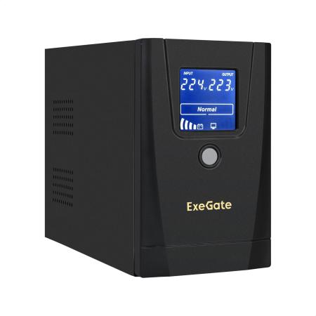 Источники бесперебойного питания ExeGate SpecialPro Smart LLB-1000.LCD.AVR.1SH.2C13.RJ.USB EX292788RUS [EX292788RUS]