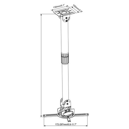 Кронштейны CACTUS CS-VM-PR16L-BK