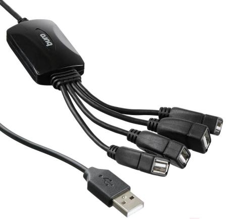 USB-хабы и док-станции Buro BU-HUB4-0.3-U2.0-Splitter [1001420]