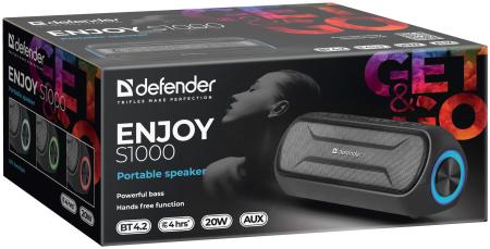 Беспроводные и портативные колонки Defender Enjoy S1000 (черный) [65688]