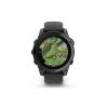 Умные часы и браслеты Garmin Fenix E 47мм (серая сталь, черный силиконовый ремешок) [010-03025-01]
