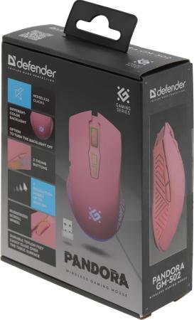 Мыши Defender Pandora GM-502 (розовый) [52501]