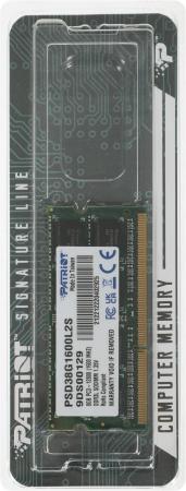 Оперативная память Patriot Memory for Ultrabook 8GB DDR3 SO-DIMM PC3-12800 (PSD38G1600L2S)