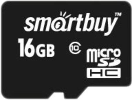 Карты памяти SmartBuy microSDHC (Class 10) 16 Гб + SD адаптер (SB16GBSDCL10-01)