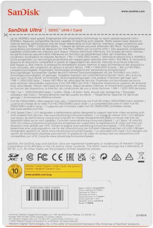 Карты памяти SanDisk Ultra SDXC SDSDUNB-128G-GN6IN 128GB [SDSDUNB-128G-GN6IN]