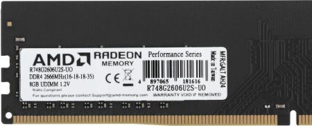 Оперативная память AMD Radeon R7 Performance 8GB DDR4 PC4-21300 R748G2606U2S-UO [R748G2606U2S-UO]