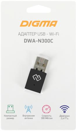 Беспроводные адаптеры Digma DWA-N300C