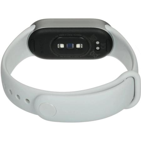 Умные часы и браслеты Xiaomi Smart Band 10 M2459B1 (серебристый, с белым силиконовым ремешком, международная версия) [BHR07PSGL]