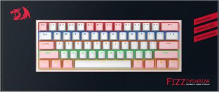 Клавиатуры Redragon Fizz (розовый/белый) [70672]