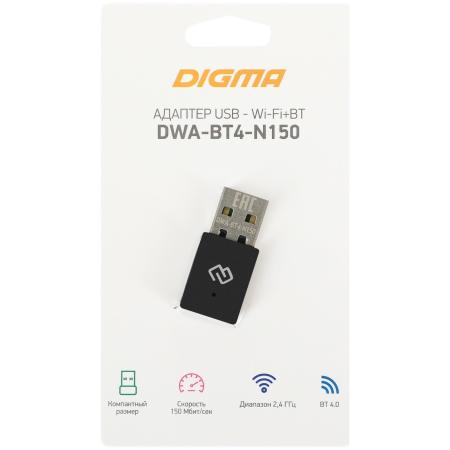 Беспроводные адаптеры Digma DWA-BT4-N150