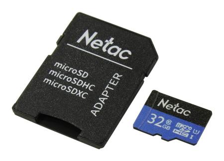 Карты памяти Netac P500 Standard 32GB NT02P500STN-032G-R + адаптер [NT02P500STN-032G-R]