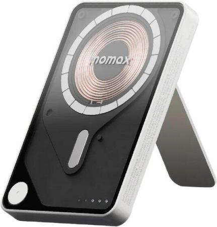 Портативные зарядные устройства Momax 1-Power X Pro Magnetic Built-In USB-C IP131 5000mAh (белый) [IP131HKW, 4894222078154]