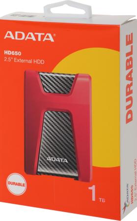 Внешние накопители ADATA DashDrive Durable HD650 AHD650-1TU31-CRD 1TB (красный) [AHD650-1TU31-CRD]
