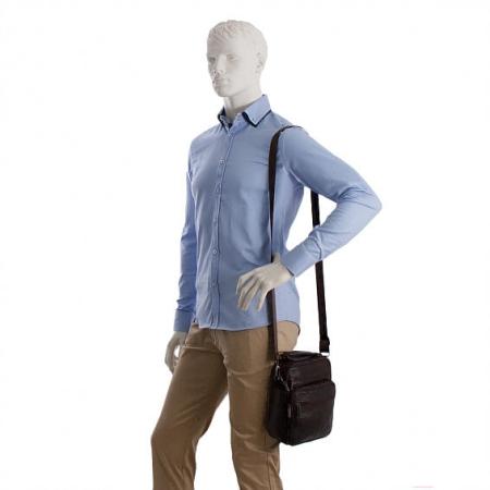 Женские и мужские сумки Poshete 252-8101-DBW (коричневый) [252-8101-DBW]