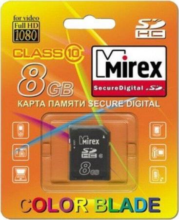 Карты памяти Mirex microSDHC (Class 10) 8GB (13612-MC10SD08) [13612-MC10SD08]