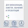 Офисные доски, флипчарты BRAUBERG стеклянная 45x45 см (белый) [236735]