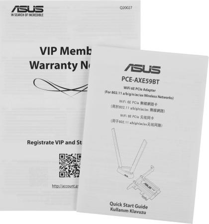 Беспроводные адаптеры ASUS PCE-AXE59BT [90IG07I0-MO0B00]