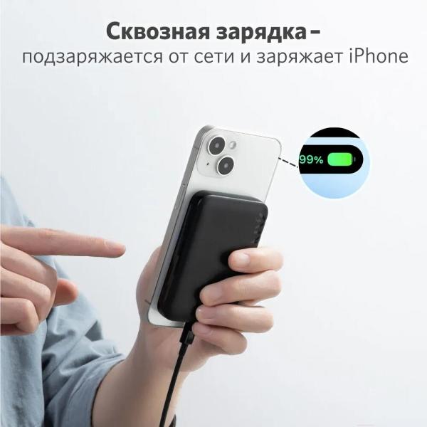 Портативные зарядные устройства Anker Mag-Go Battery A1616 (черный) [ANK-A1616G11-BK]