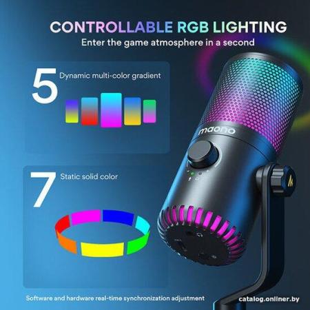 Микрофоны Maono DM30 RGB (черный)
