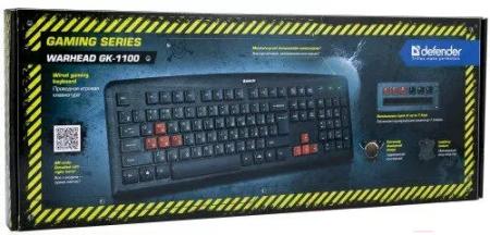 Клавиатуры Defender Warhead GK-1100 (черный) [45700]