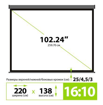 Проекционные экраны CACTUS SIlverMotoExpert 138x220 CS-PSSME-220X138-DG [CS-PSSME-220X138-DG]