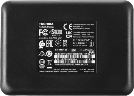 Внешние накопители Toshiba Canvio Basics 2022 1TB HDTB510EK3AA [HDTB510EK3AA, HDTB510EKCAA]