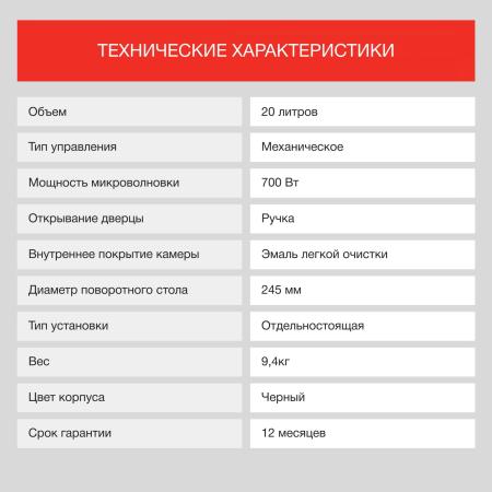Микроволновые печи StarWind SMW2520