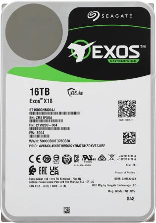 Жесткие диски Seagate Exos X18 16TB ST16000NM004J [ST16000NM004J]