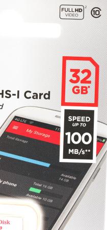 Карты памяти SanDisk Ultra microSDHC SDSQUNR-032G-GN3MN 32GB [SDSQUNR-032G-GN3MN]