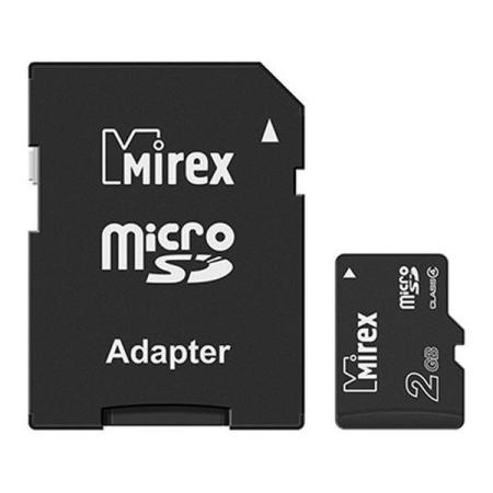 Карты памяти Mirex microSDHC (Class 4) 2GB (13613-ADTMSD02) [13613-ADTMSD02]