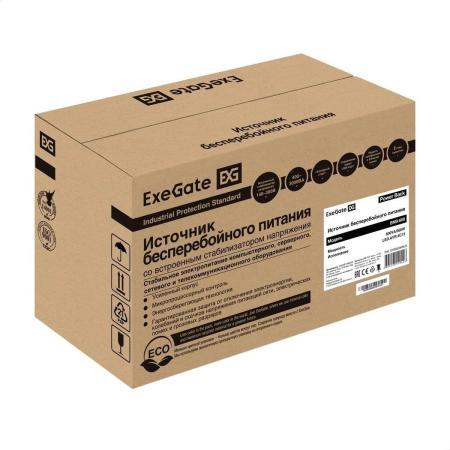 Источники бесперебойного питания ExeGate Power Back BNB-600.LED.AVR.C13.RJ [EP285538RUS]