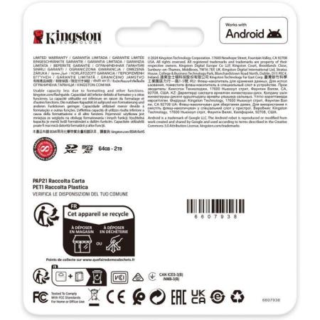 Карты памяти Kingston Canvas Go! Plus SDXC 512GB SDG4/512GB [SDG4/512GB]