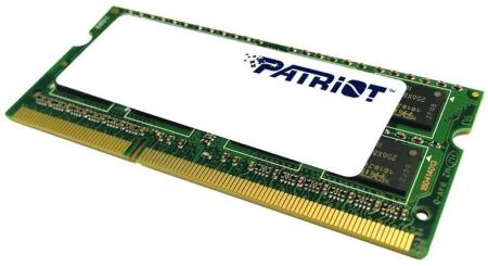 Оперативная память Patriot Memory for Ultrabook 8GB DDR3 SO-DIMM PC3-12800 (PSD38G1600L2S)