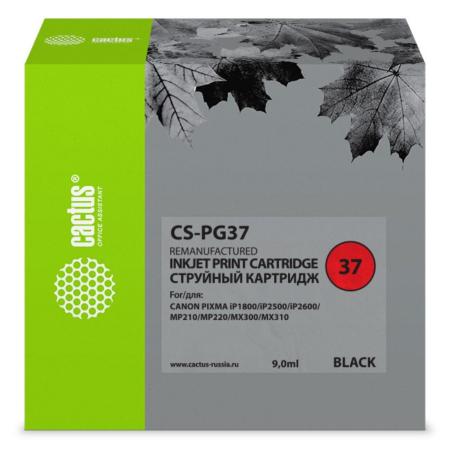 Картриджи для принтеров и МФУ CACTUS CS-PG37 (аналог Canon PG-37 Black) [CS-PG37]