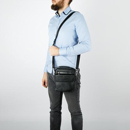 Женские и мужские сумки Poshete 249-8136-6-BLK (черный) [249-8136-6-BLK]