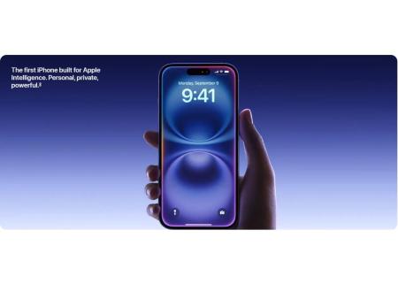 Мобильные телефоны Apple iPhone 16 128GB (черный) [MYE73HN/A]