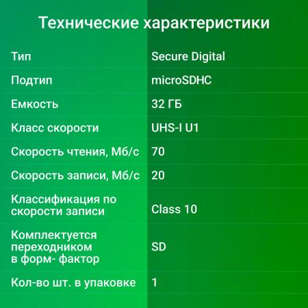 Карты памяти Digma MicroSDXC Class 10 Card10 DGFCA032A01 [DGFCA032A01]