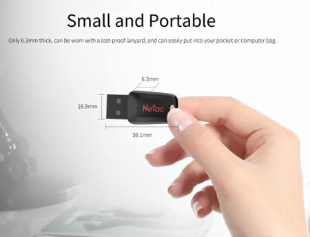 USB Flash Netac U197 64GB NT03U197N-064G-20BK [NT03U197N-064G-20BK]