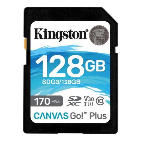 Карты памяти Kingston Canvas Go! Plus SDXC 128GB [SDG3/128GB]