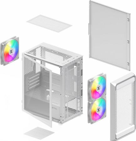 Корпуса XASTRA A303M 3ARGB (белый) [A303M-2FC14A-1FC12A-D-WH]