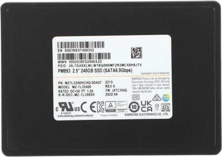 SSD Samsung PM893 240GB MZ7L3240HCHQ-00A07 [MZ7L3240HCHQ-00A07]