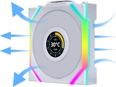 Системы охлаждения Lian Li Uni Fan SL 120 Wireless LCD Reverse G99.12RSLLCD1W3W.R0 [G99.12RSLLCD1W3W.R0]