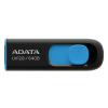 USB Flash ADATA DashDrive UV128 64GB (черный/синий) [AUV128-64G-RBE]