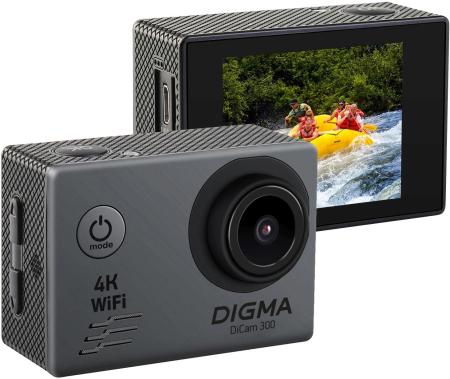 Экшен-камеры Digma DiCam 300 (серый) [1143221]