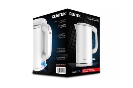 Электрочайники и термопоты CENTEK CT-0020 (белый) [CT-0020 White]