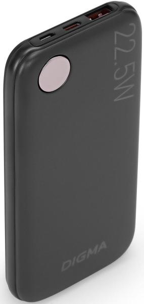 Портативные зарядные устройства Digma DGPF10B 10000mAh (черный) [DGPF10B22PBK, 1928827]