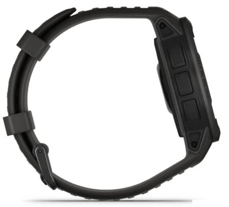 Умные часы и браслеты Garmin Fenix E 47мм (серая сталь, черный силиконовый ремешок) [010-03025-01]